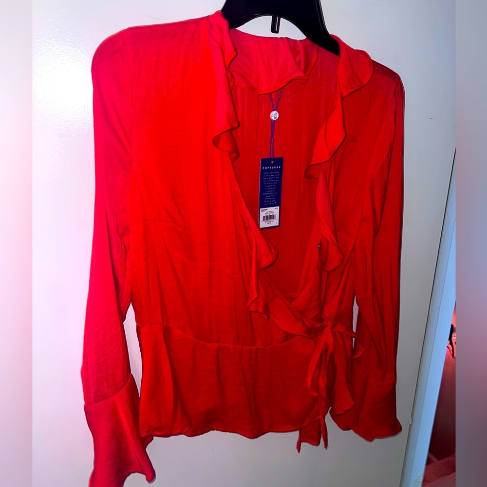 ❤️ POPSUGAR Fold / Wrap blouse ❤️